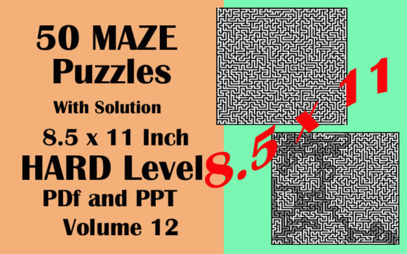 Download 50 Maze Puzzle HARD Level PDF PPTX Vol12 - Pptx Collection